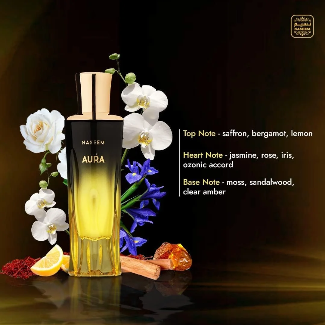 عطر نسیم بلو آکوا و آورا آکوا برای آقایان و بانوان | رایحه آب شور و شیرین تازه، زنجبیل، گریپ فروت، آمبروکسان، بدون الکل، رایحه های ماندگار برای آقایان و بانوان (ترکیبی - 80 میلی لیتر هر کدام)
