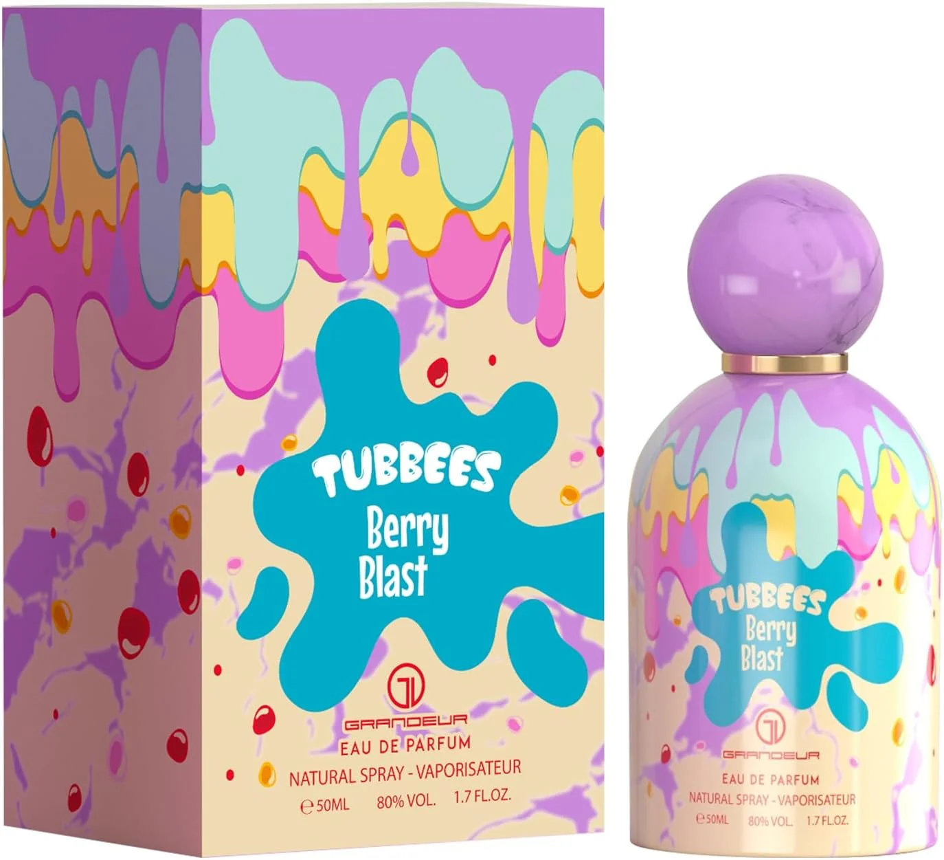 عطر گراندور توبیز 50 میل - انفجار توت | رایحه ای لذیذ و مناسب کودکان، یونیسکس