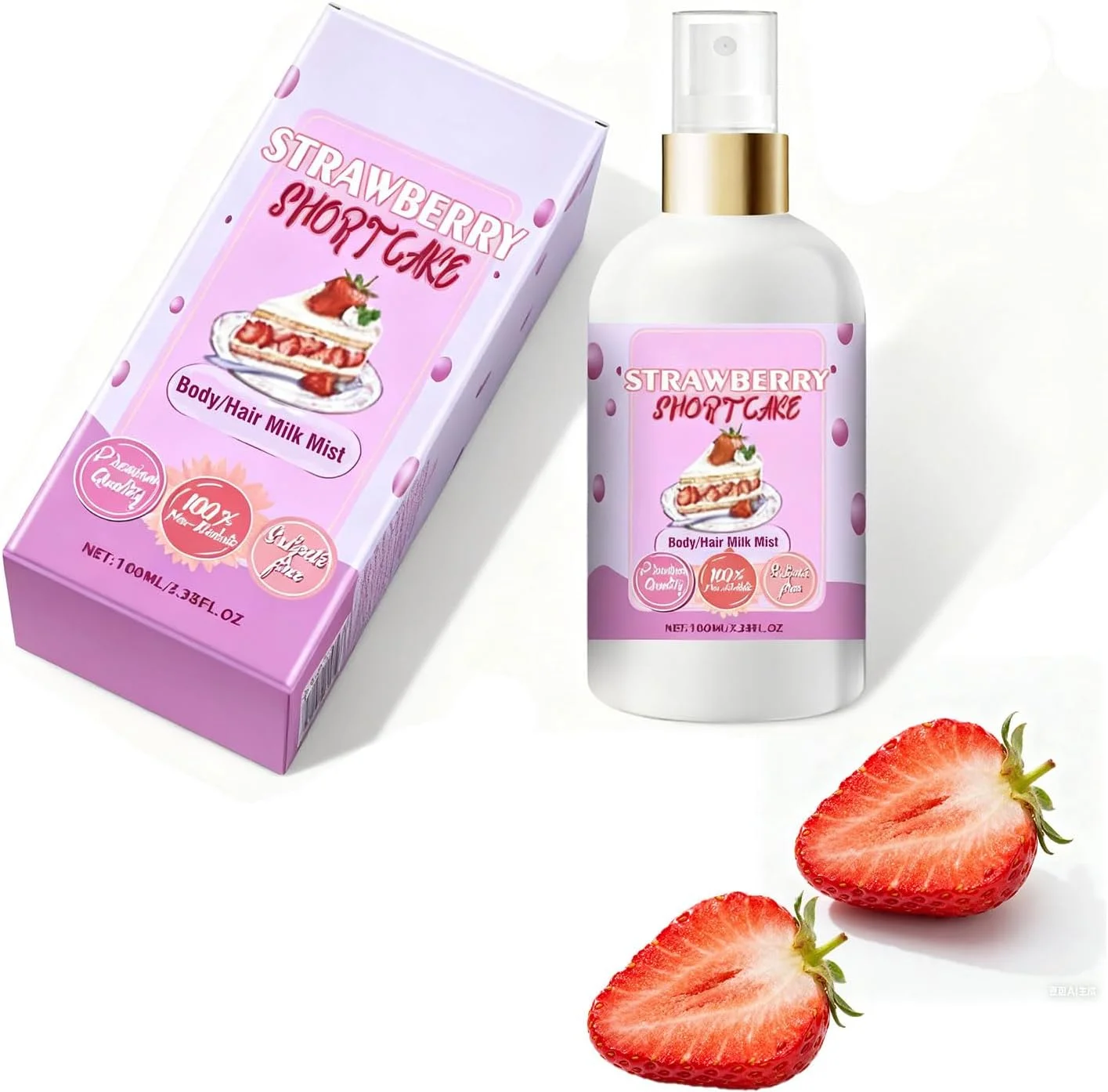 اسپری خوشبوکننده بدن و مو مدل Strawberry حجم 100 میلی‌لیتر