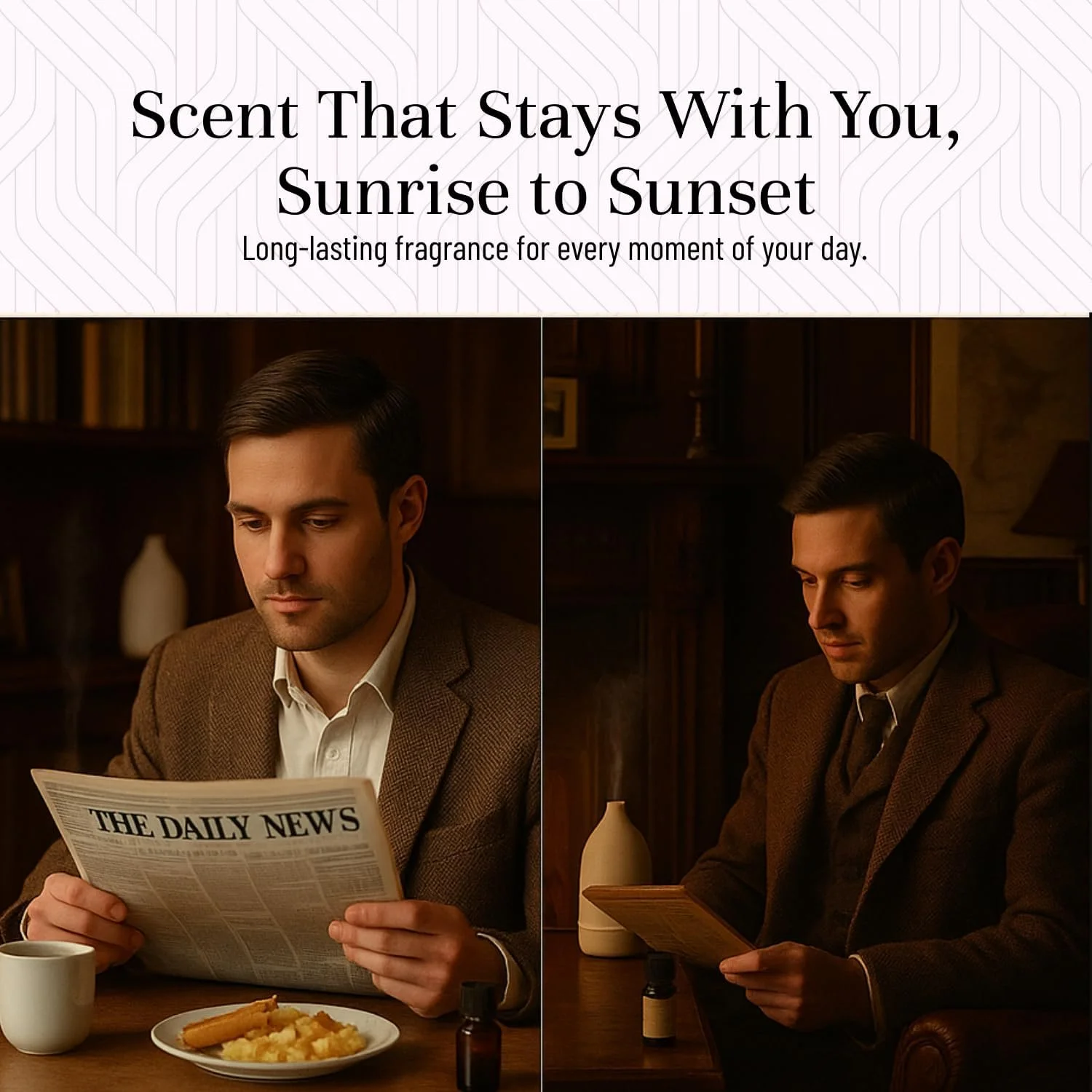 مجموعه روغن های معطر درجه یک مردانه P&J Trading شامل 6 رایحه: چرم، تنباکو شیرین، چوب ساج، بای رام، سدر، چوب صندل