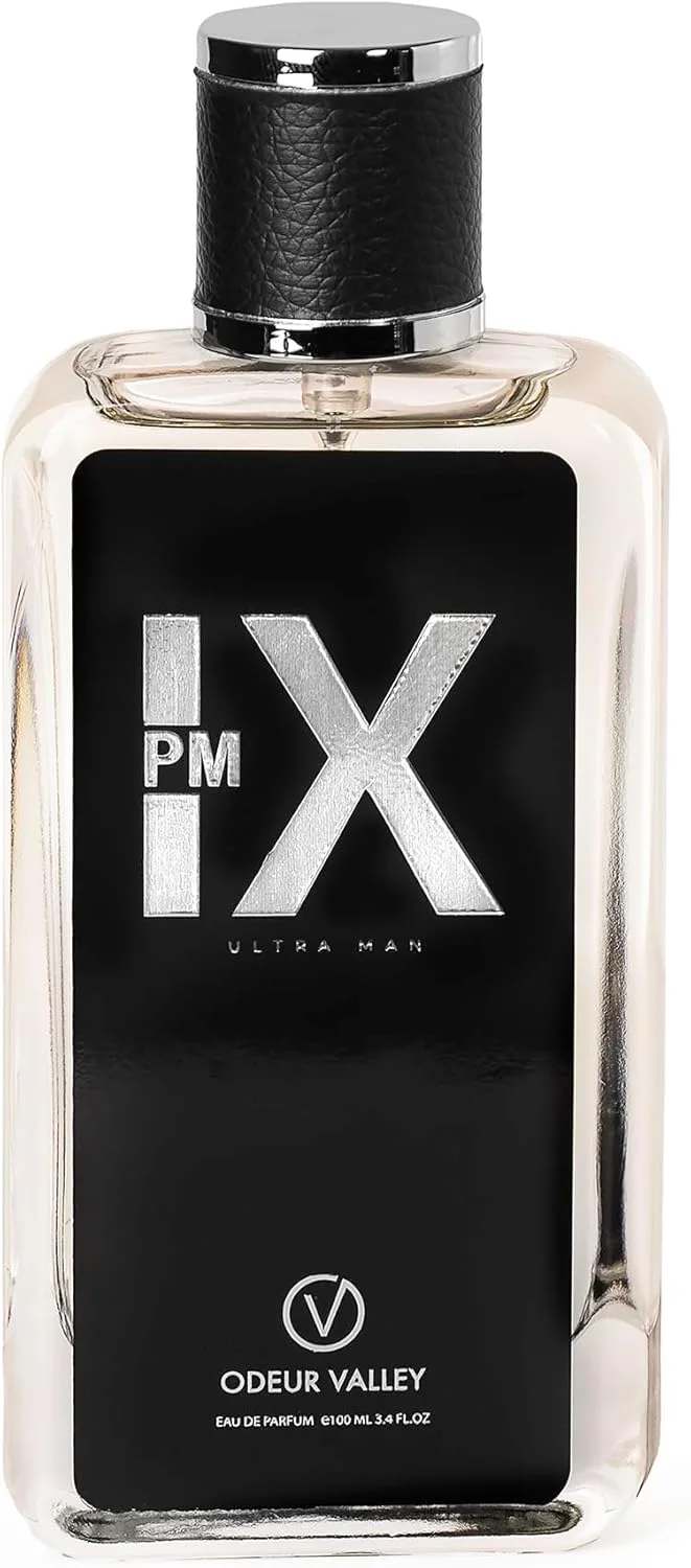 ادو پرفیوم مردانه IX PM Ultra-man، رایحه ماندگار، اسطوخودوس، رایحه شیرین و وانیلی، عطر بسیار غلیظ (1 عدد 100 میلی لیتری) ساخت فرانسه