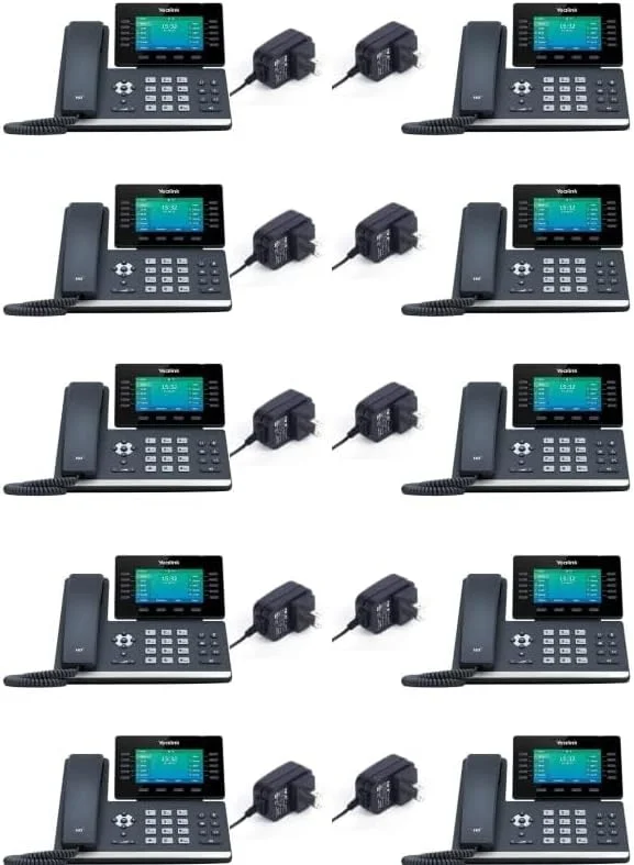 تلفن تحت شبکه یالینک T54W [بسته 10 عددی] - شامل آداپتور برق