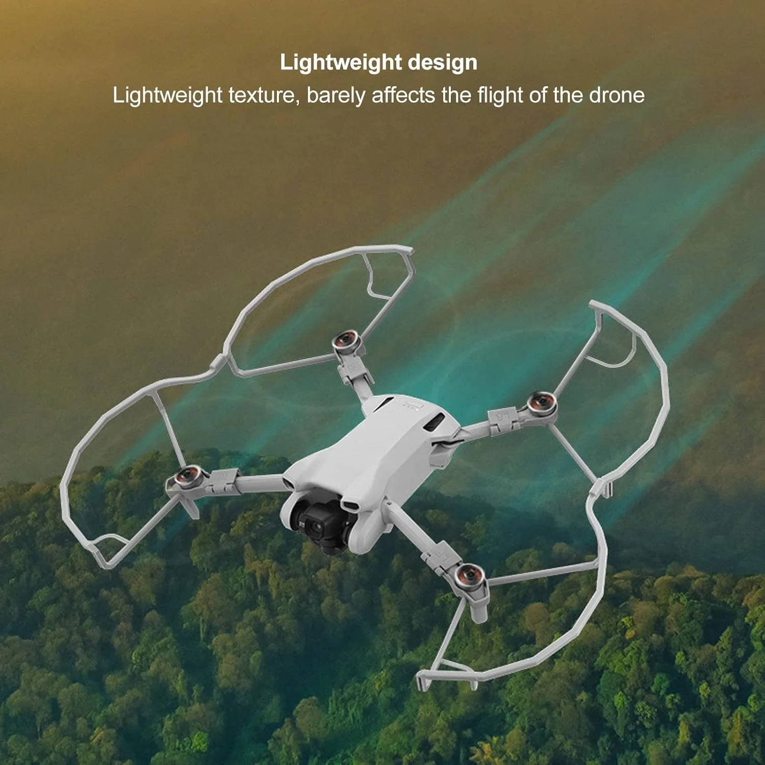 محافظ ملخ پهپاد، پره/بال محافظ پهپاد، جنس ABS ممتاز، طراحی سبک وزن برای مینی 3 و مینی 3 پرو با ایمنی بیشتر، فضای حاشیه ای 0.4 اینچی، صرفه جویی در فضا