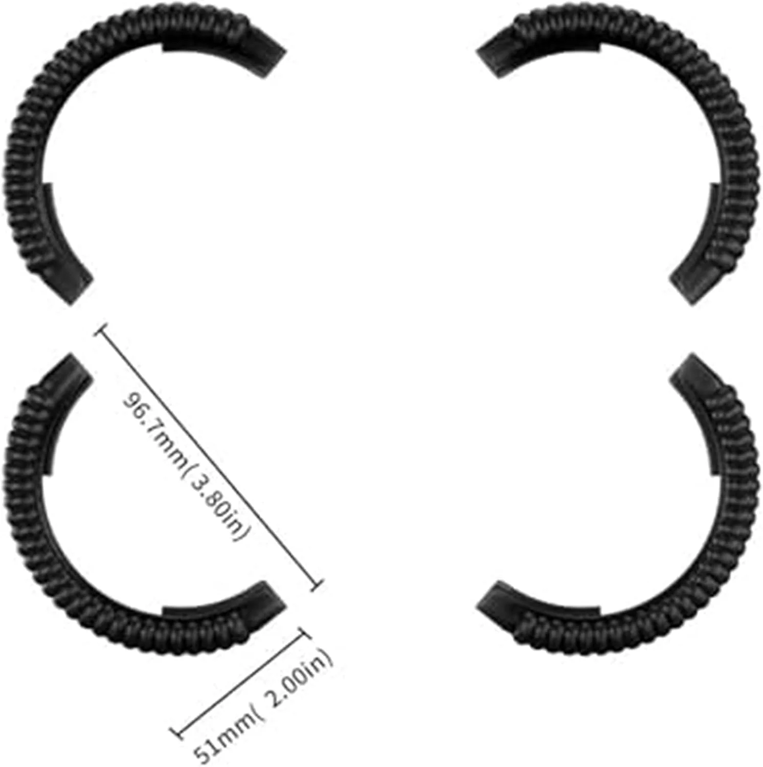 محافظ پروانه ضد برخورد، برای DJI، پوشش های محافظ پروانه پهپاد AVATA2 حلقه سپر محافظ فلورسنت پوسته محافظ TPU (مشکی) محافظ پروانه ضد برخورد، برای DJI، پوشش های محافظ پروانه پهپاد AVATA2 حلقه سپر محافظ فلورسنت پوسته محافظ TPU (مشکی)