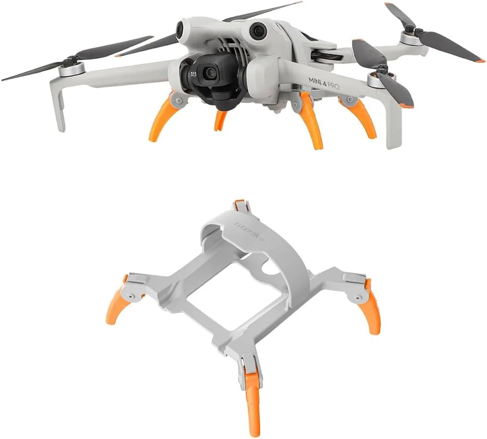پایه فرود تاشو YARDHOBI برای DJI Mini 4 Pro، کیت افزایش ارتفاع پایه عنکبوتی، نارنجی