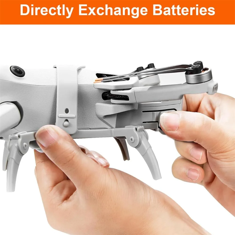 پایه فرود تاشو YARDHOBI برای DJI Mini 4 Pro، کیت افزایش ارتفاع پایه عنکبوتی، نارنجی