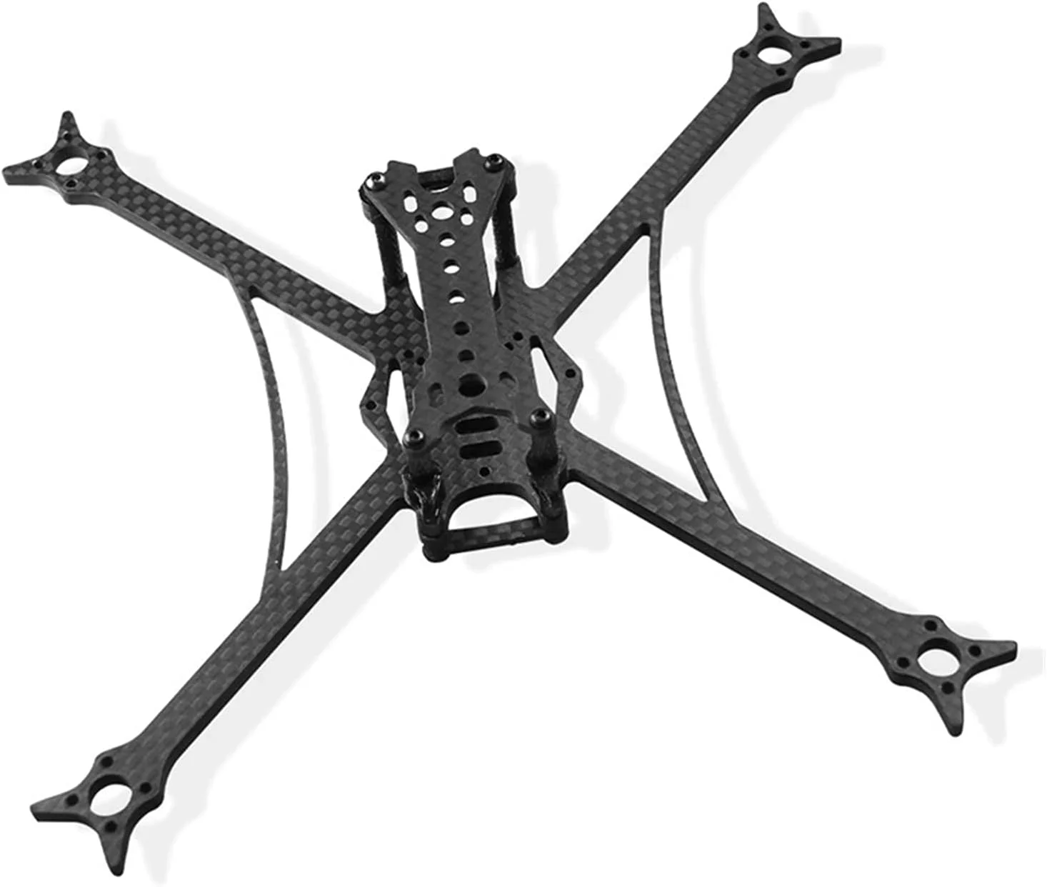 کیت فریم فیبر کربنی T700 با بازوی 4 میلی‌متری و فاصله بین دو محور 195 میلی‌متری، مناسب برای قطعات یدکی کوادکوپتر مسابقه ای FPV