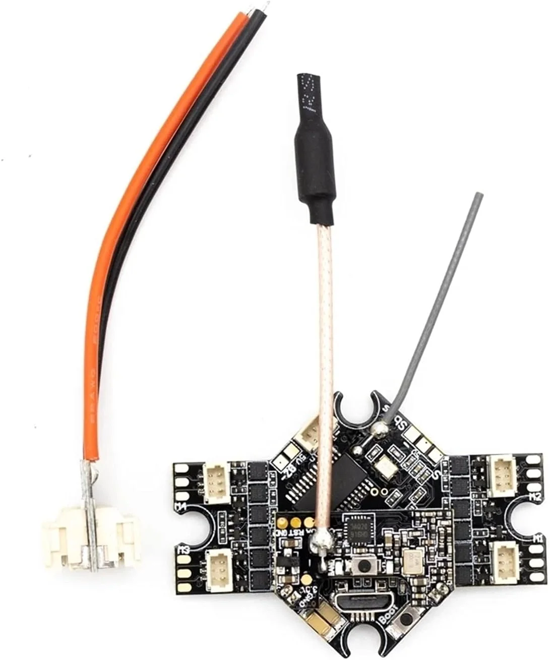 قطعات یدکی پهپاد FPV، کیت فریم 75 میلی‌متری Tinyhawk II 1-2S Whoop FPV Racing Drone؛ کنترلر پرواز؛ موتور 16000KV؛ بازوهای فریم کوادکوپتر (برد کنترل اصلی)