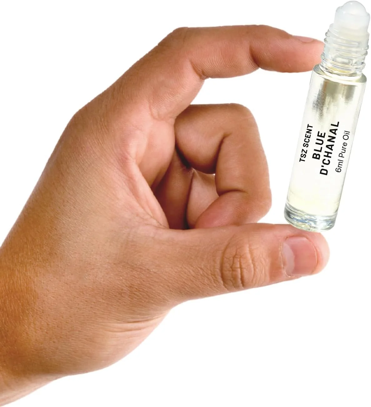 روغن عطر مردانه TSZ Scent Blue dChanal، رایحه ای خالص، ماندگار و متمرکز، رول-آن 6 میلی لیتری، با طراوت و پاکیزه