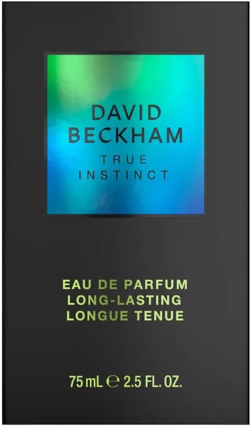 دیوید بکهام True Instinct ادو پرفیوم مردانه، عطر چوبی کهربایی، رایحه فریبنده، بطری شیک 75 میلی لیتر