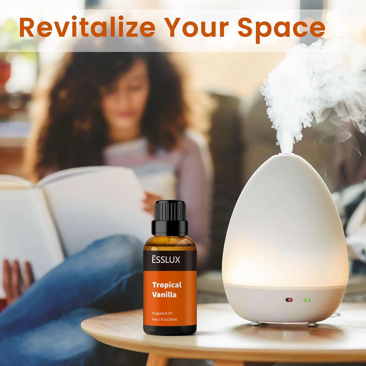 روغن معطر وانیل استوایی، روغن اسانس تکی بزرگ ESSLUX 30 میلی لیتر، رایحه های شمع سازی، روغن های معطر برای خانه برای دیفیوزر، صابون، عطر، مرطوب کننده