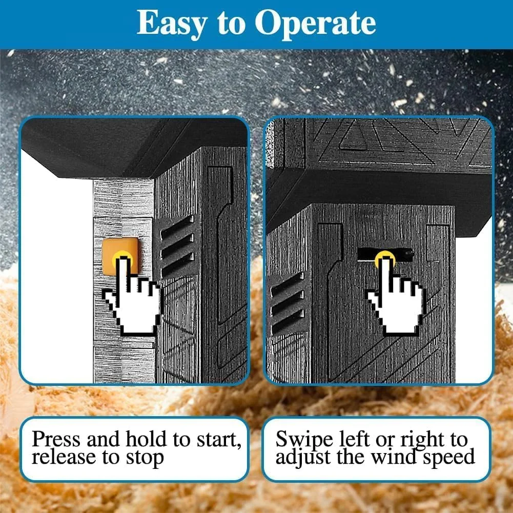 دمنده جت توربو کوچک 3 در 1 TECHVIDA، دمنده خشک کن جت قابل حمل 130000 دور در دقیقه با سرعت قابل تنظیم، دمنده فن جت بی سیم دستی برای خودرو، مبل، صفحه کلید، کامپیوتر