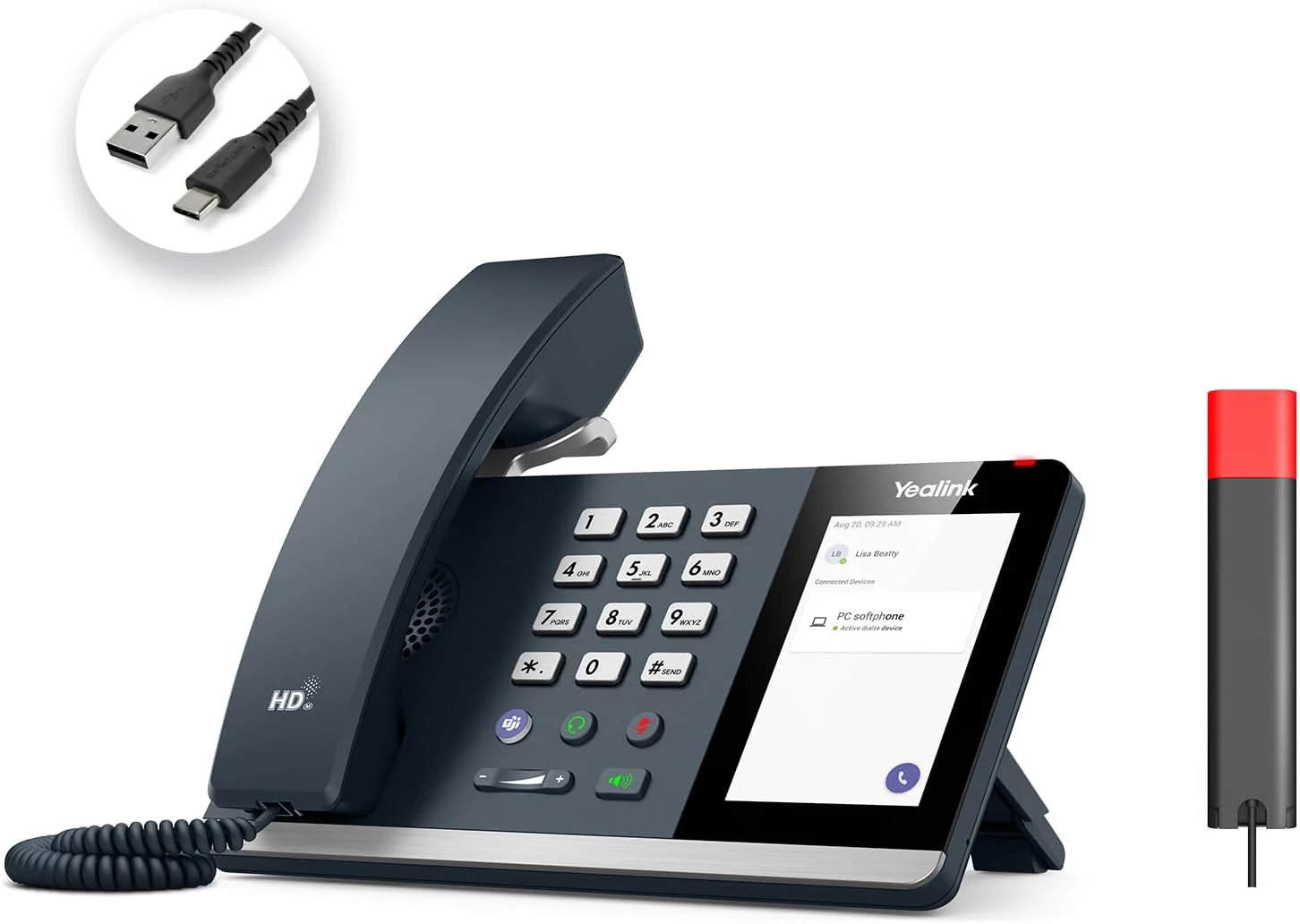 تلفن USB یالینک مدل MP45 به همراه چراغ نشانگر BLT60