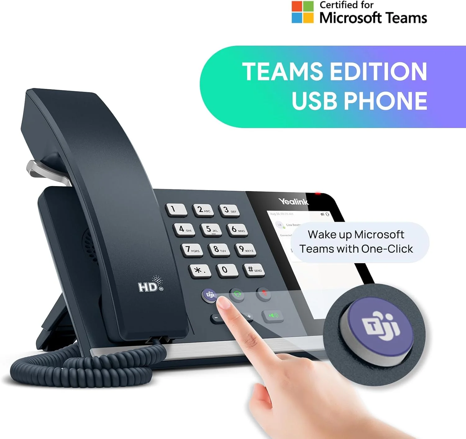 تلفن USB یالینک مدل MP45 به همراه چراغ نشانگر BLT60