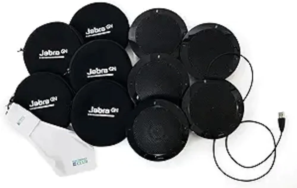 اسپیکر USB جبرا Speak 410 | بسته 5 عددی – اسپیکر و میکروفون کنفرانس قابل حمل برای جلسات، اتاق کنفرانس و کار از راه دور | اسپیکرفون و بلندگوهای کامپیوتر با میکروفون