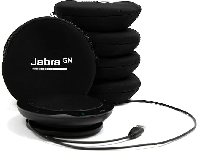 اسپیکر USB جبرا Speak 410 | بسته 5 عددی – اسپیکر و میکروفون کنفرانس قابل حمل برای جلسات، اتاق کنفرانس و کار از راه دور | اسپیکرفون و بلندگوهای کامپیوتر با میکروفون