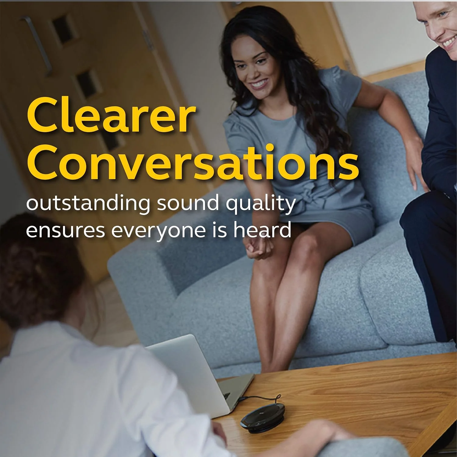 اسپیکر کنفرانس جبرا Speak 510 - اسپیکر کنفرانس قابل حمل با گواهی ارتباطات یکپارچه با USB – اتصال به لپ تاپ، تلفن هوشمند و تبلت