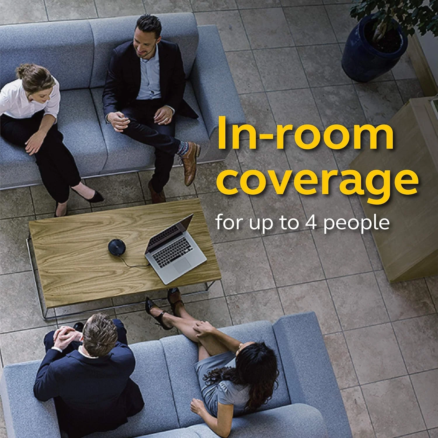 اسپیکر کنفرانس جبرا Speak 510 - اسپیکر کنفرانس قابل حمل با گواهی ارتباطات یکپارچه با USB – اتصال به لپ تاپ، تلفن هوشمند و تبلت