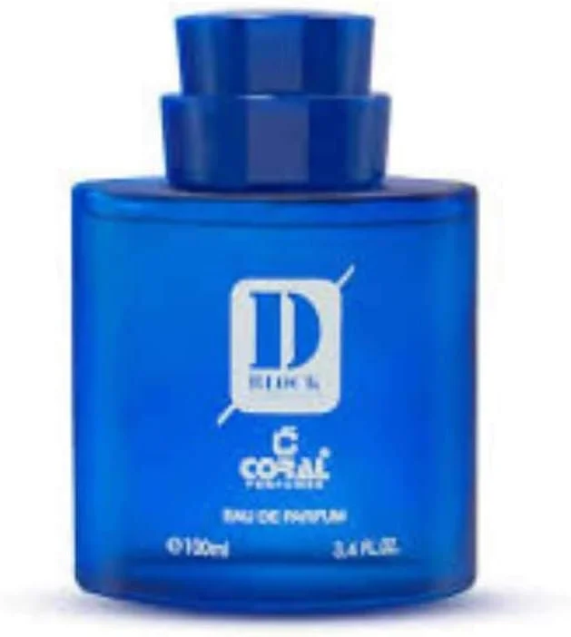 ادکلن مردانه کورال دی بلاک آبی - 100 میلی لیتر | ادو پرفیوم | رایحه آروماتیک مرکباتی پیچیده با ترنج، فلفل تند، چوب سدر و مشک