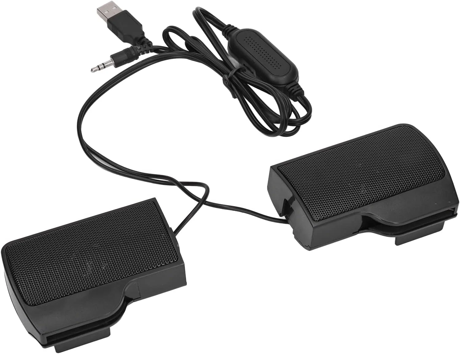 اسپیکر ساندبار USB، صدای استریو، اسپیکر گیره ای مانیتور برای لپ تاپ، تبلت، تلویزیون