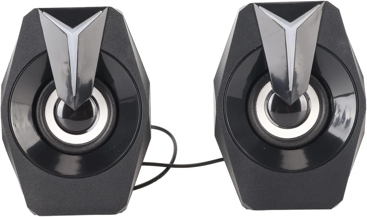 اسپیکرهای USB سوراندی با نور محیطی RGB، اسپیکرهای کوچک برای مانیتور دسکتاپ، کامپیوتر، لپ تاپ، تبلت، تلفن های هوشمند، کنترل صدا، کیفیت صدا