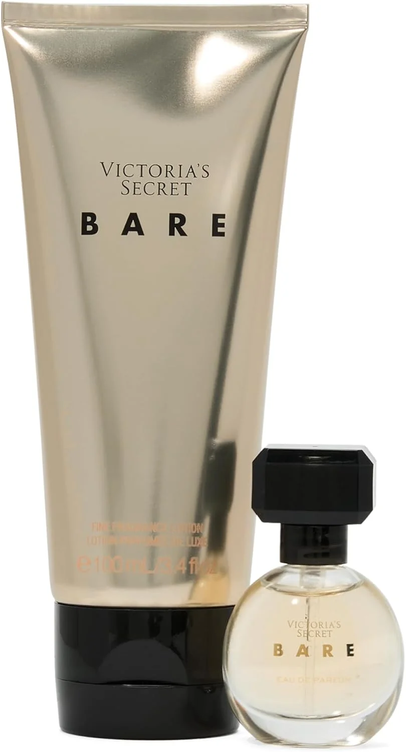 مجموعه هدیه دوتایی عطر کوچک ویکتوریا سکرت Bare، ادو پرفیوم و لوسیون مسافرتی