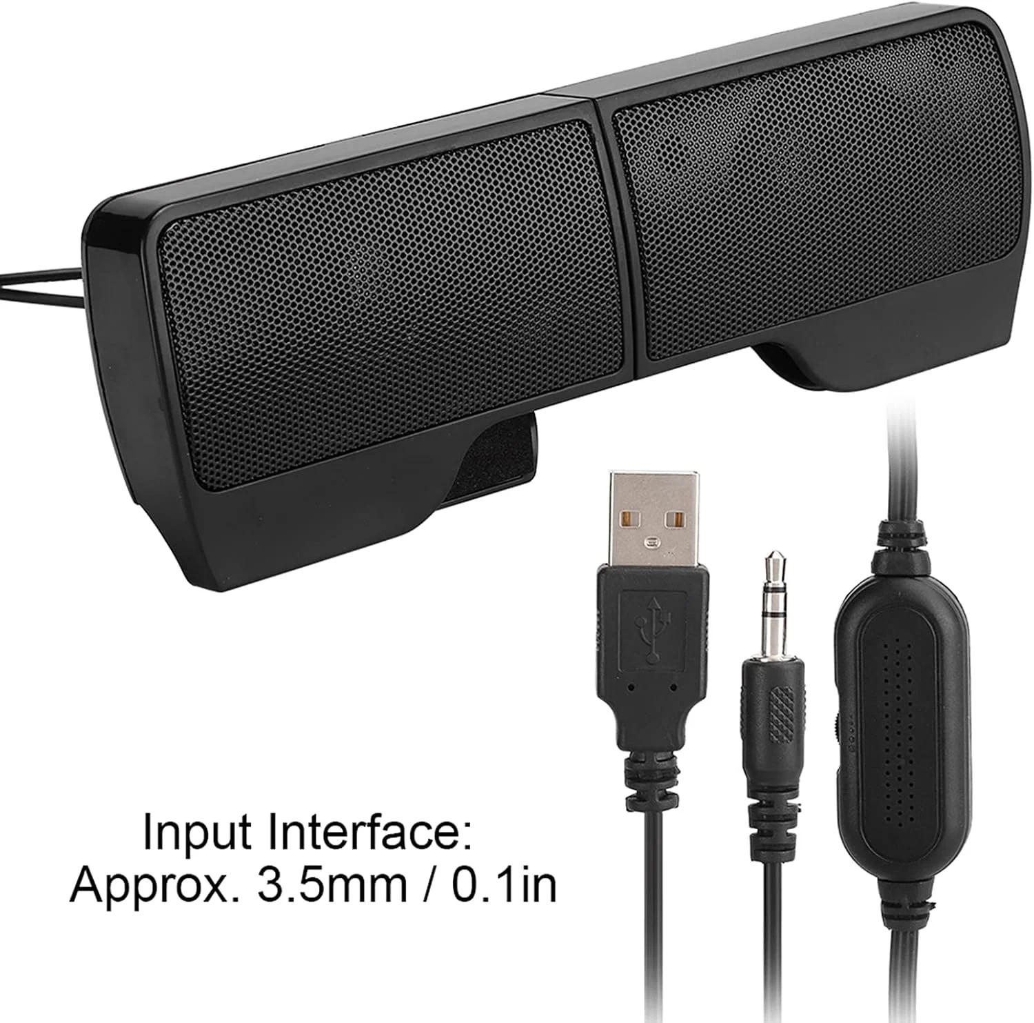 اسپیکر کوچک باسیم قابل حمل لپ تاپ Cryfokt با گیره/نگهدارنده برای لپ تاپ کامپیوتر با کنترل صدا لوازم جانبی کامپیوتر اسپیکر کوچک باسیم قابل حمل لپ تاپ Cryfokt با گیره/نگهدارنده برای لپ تاپ کامپیوتر با کنترل صدا لوازم جانبی کامپیوتر