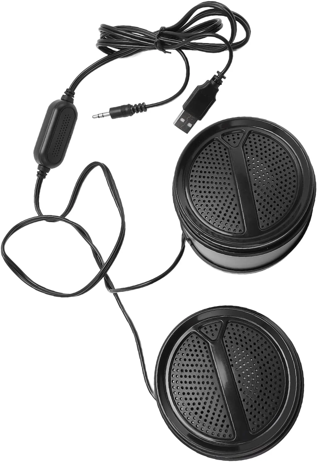 اسپیکر کامپیوتر Cryfokt، کنترل صدا USB2.0، صدای HiFi برای تلویزیون (غیر نورانی)