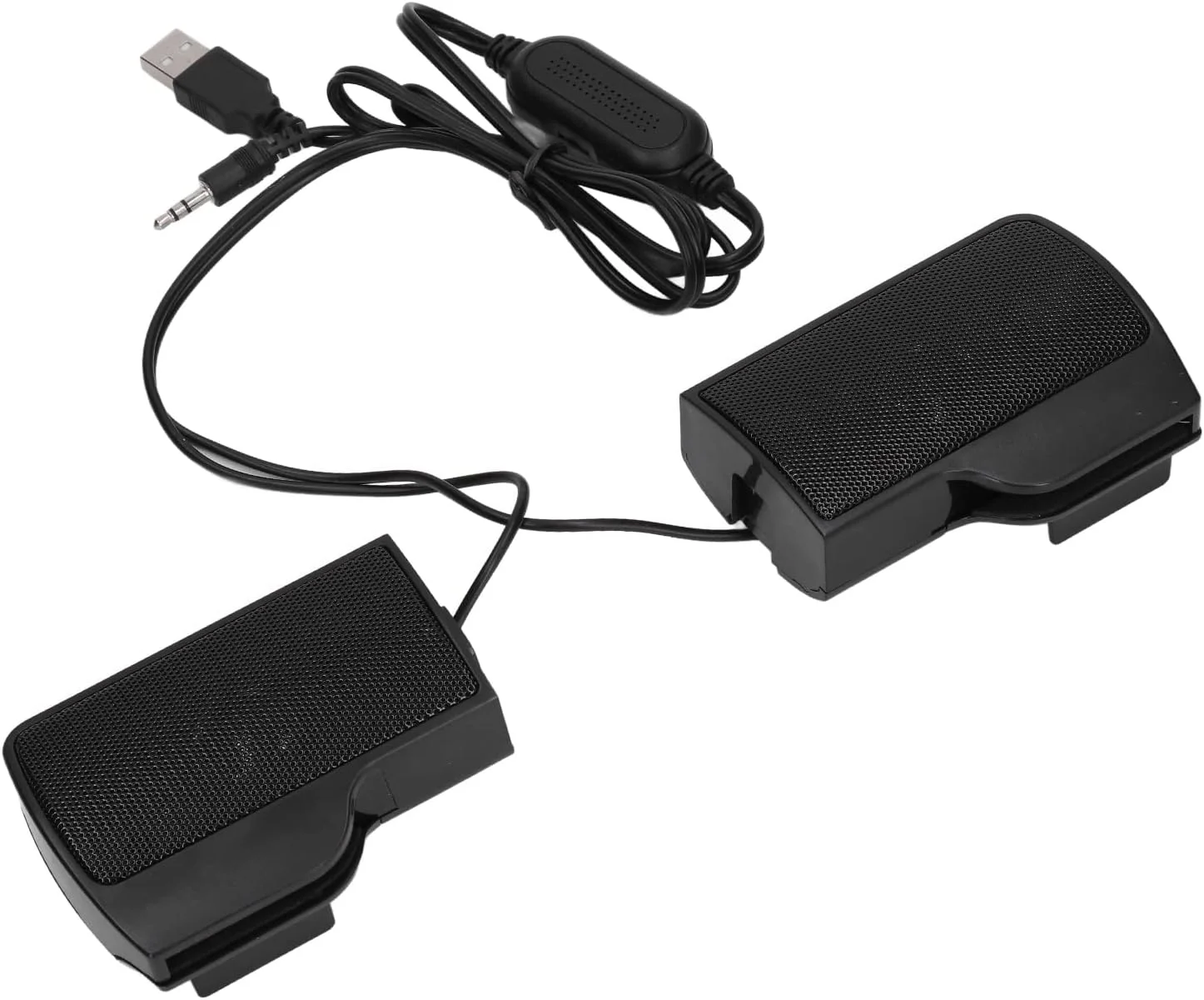 اسپیکرهای مانیتور با کیفیت صدای بالا Cryfokt برای لپ تاپ، تبلت، تلویزیون، استفاده آسان، اسپیکر سیمی، مناسب برای نوت بوک MP3 MP4، مشکی، 2 عدد اسپیکرهای مانیتور با کیفیت صدای بالا Cryfokt برای لپ تاپ، تبلت، تلویزیون، استفاده آسان، اسپیکر سیمی، مناسب برای نوت بوک MP3 MP4، مشکی، 2 عدد