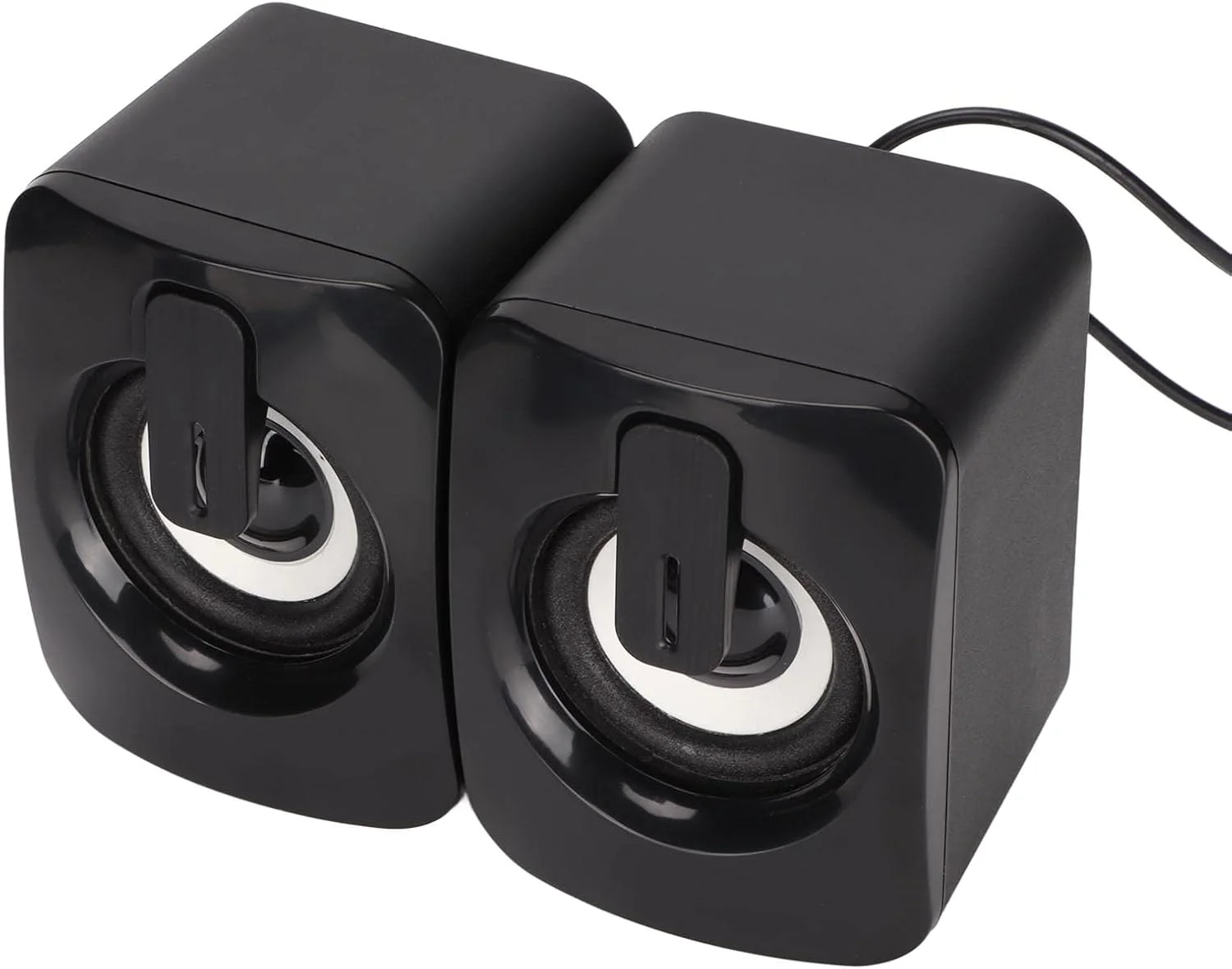 اسپیکر کامپیوتر سیم دار کوچک Cryfokt، بیس واضح، کنترل آسان صدا، تغذیه از طریق USB برای کامپیوتر رومیزی، لپ تاپ اسپیکر کامپیوتر سیم دار کوچک Cryfokt، بیس واضح، کنترل آسان صدا، تغذیه از طریق USB برای کامپیوتر رومیزی، لپ تاپ