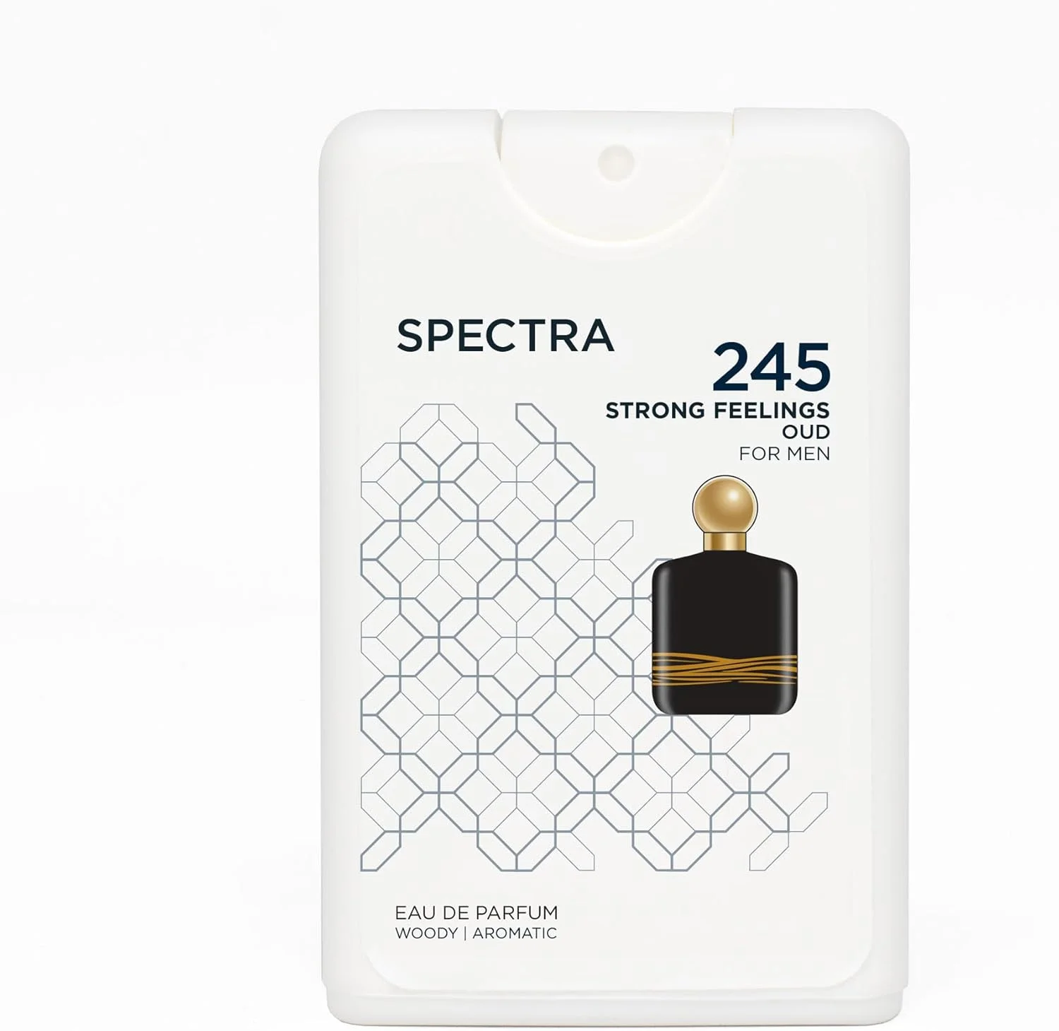 عطر جیبی مردانه Spectra Pocket 245 Strong Feelings Oud EDP - حجم 18 میلی لیتر