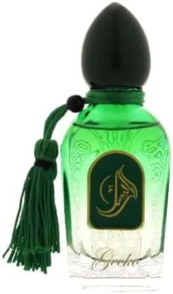 ادو پرفیوم مردانه GECKO حجم 50 میلی لیتر، رایحه چوبی، آکورد اصلی چرم، تند و گرم