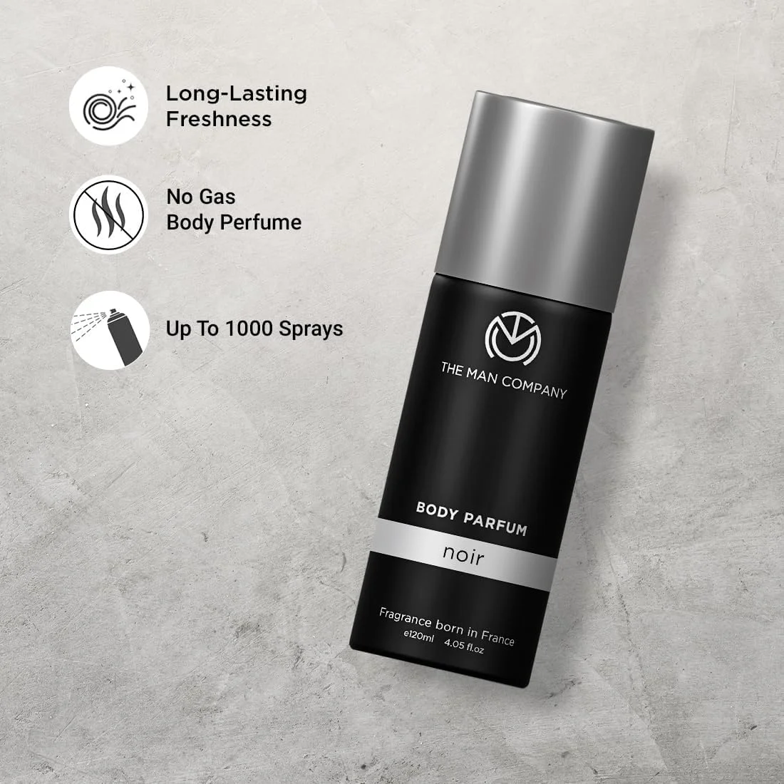 عطر بدن مردانه بدون گاز دِ مَن کامپنی - نوآر (120 میلی لیتر)