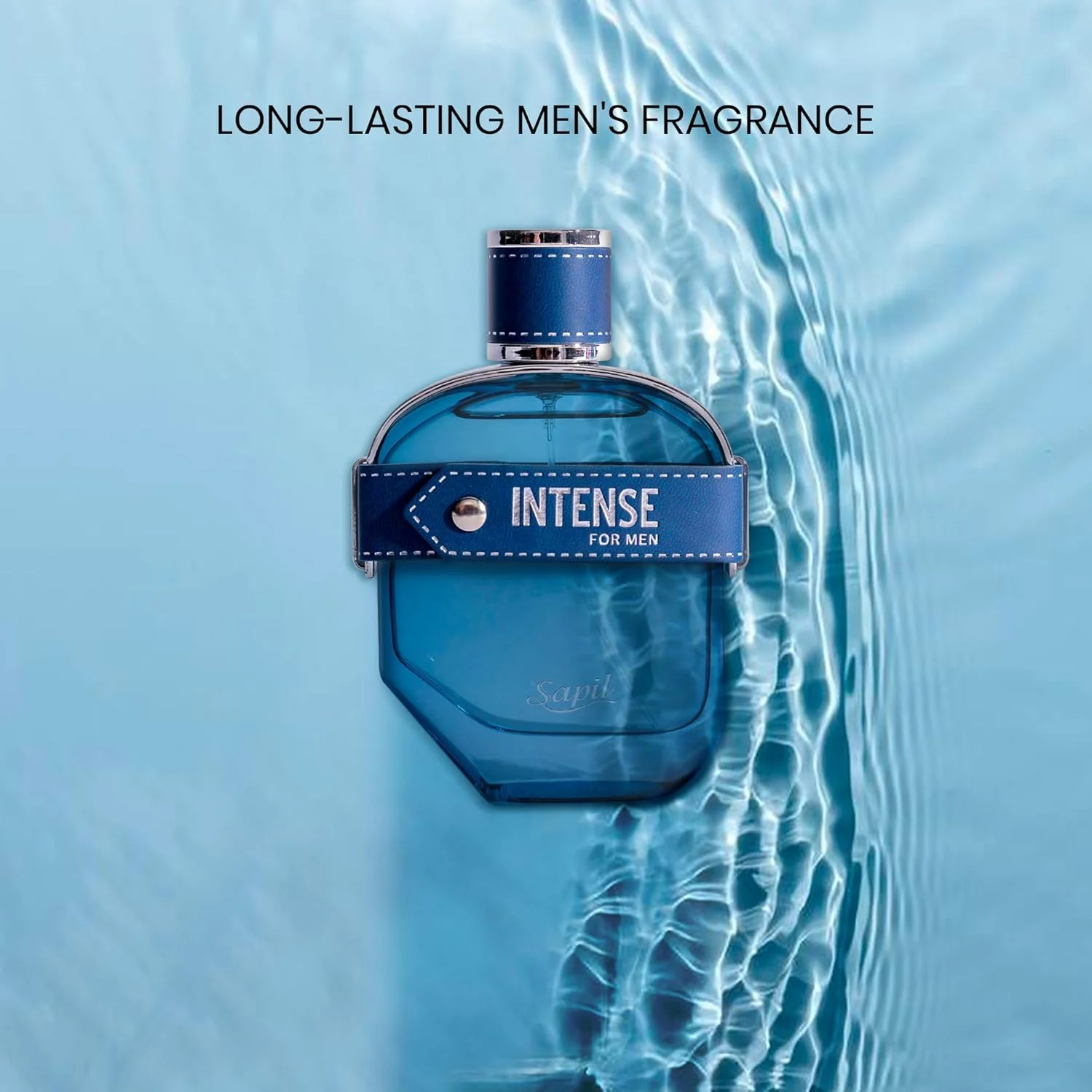 ادکلن مردانه ساپیل Intense حجم 100 میلی لیتر، عطر لوکس مقرون به صرفه، رایحه تند معطر با نت های اولیه لیمو، زنجبیل، اسطوخودوس، نعناع، عطرهای ترکیبی جسورانه برای مردان