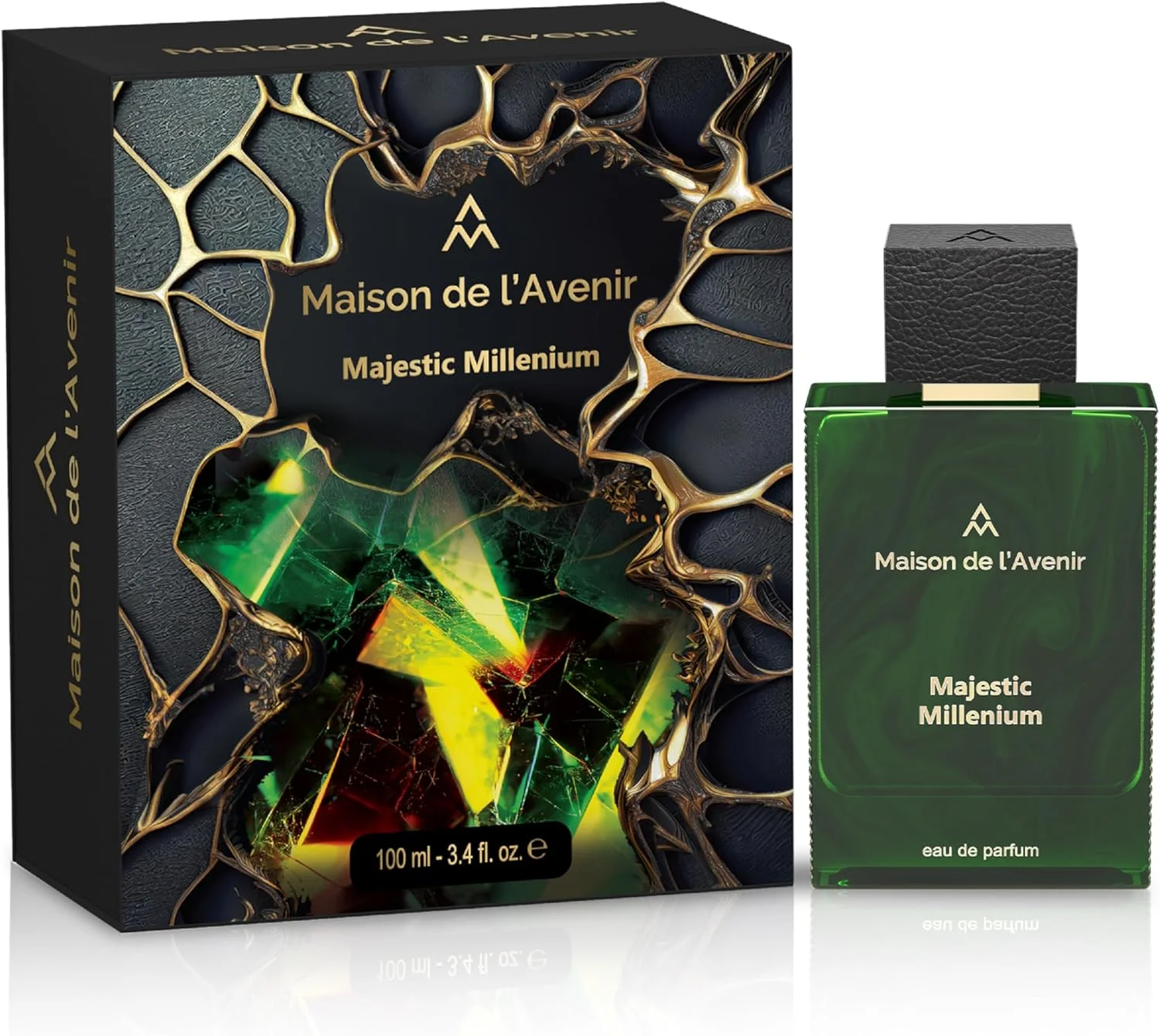 Maison de l'Avenir Majestic Millenium - عطر مردانه و زنانه - ادکلن با رایحه تند و معطر - با رایحه بادام تلخ، یاس و اسطوخودوس - ماندگاری طولانی - عطر نیش ممتاز