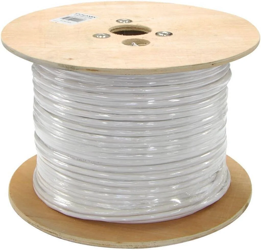 کابل شبکه CAT6 FTP با کیفیت عالی Taradhin، 23AWG، 0.575mm، CCA، (1 x 5 حلقه)، سرعت انتقال داده تا 10 گیگابیت بر ثانیه، روکش PVC تازه 4P، 305 متر، حلقه درام، خاکستری | TC-LC23F (1 x 5 حلقه)