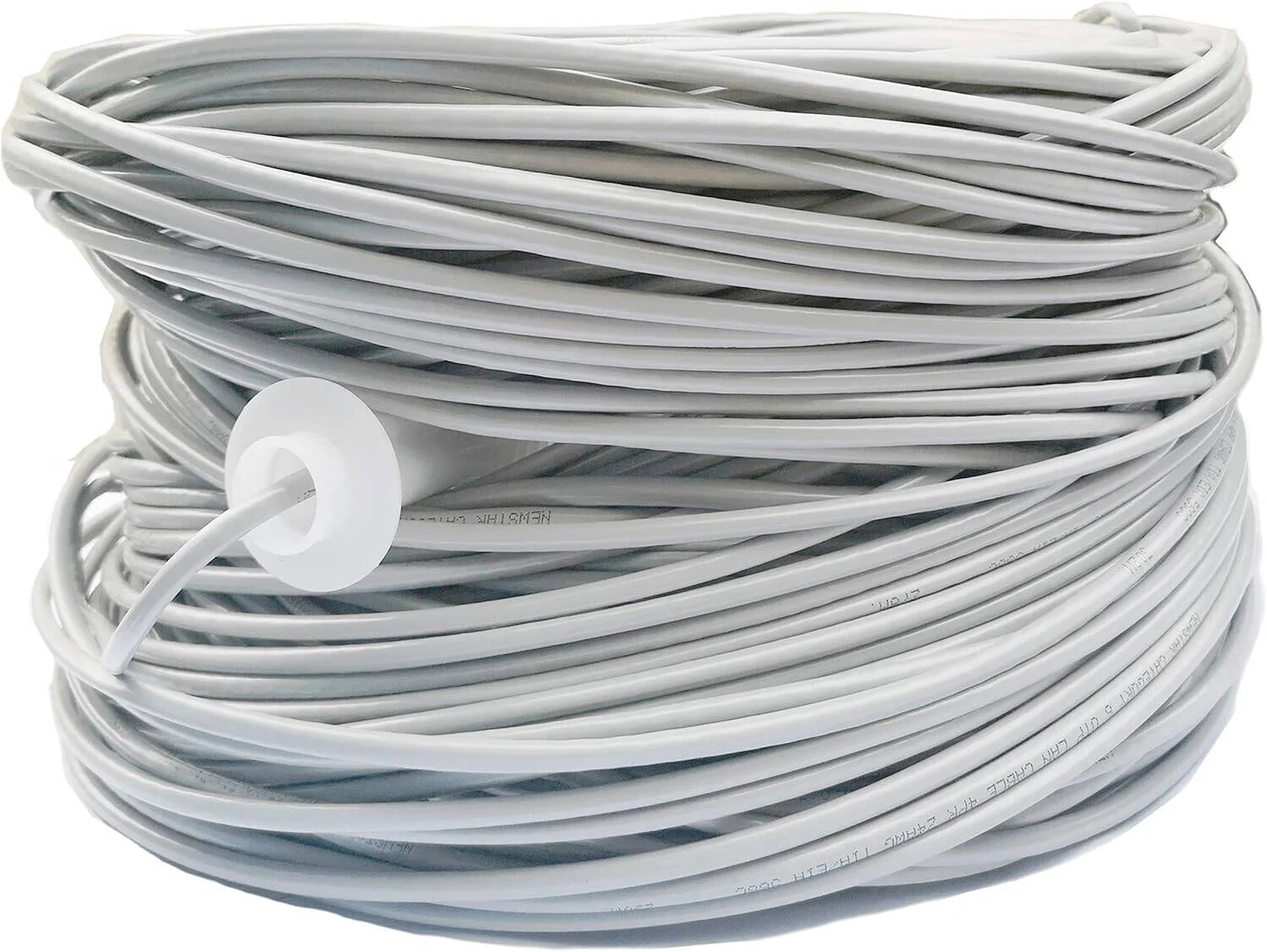 کابل اترنت CAT6 UTP سافان، قطر عایق 0.96±0.1 میلی‌متر، جنس عایق HDPE، سیم نایلونی، قطر کابل PVC 5.9±0.2 میلی‌متر، هادی‌های 24 AWG، طول 305 متر، خاکستری | SAF-24AWG