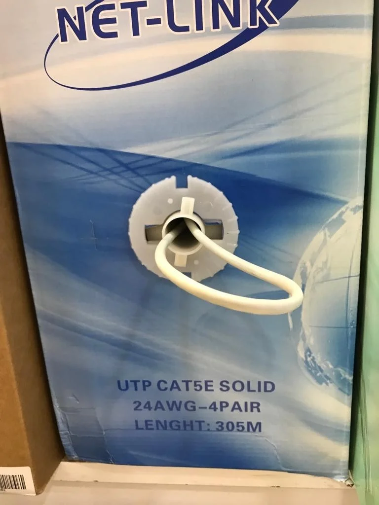 کابل شبکه CAT5e اترنت UTP نت-لینک، مفتولی 24AWG، 305 متری - 4 زوج