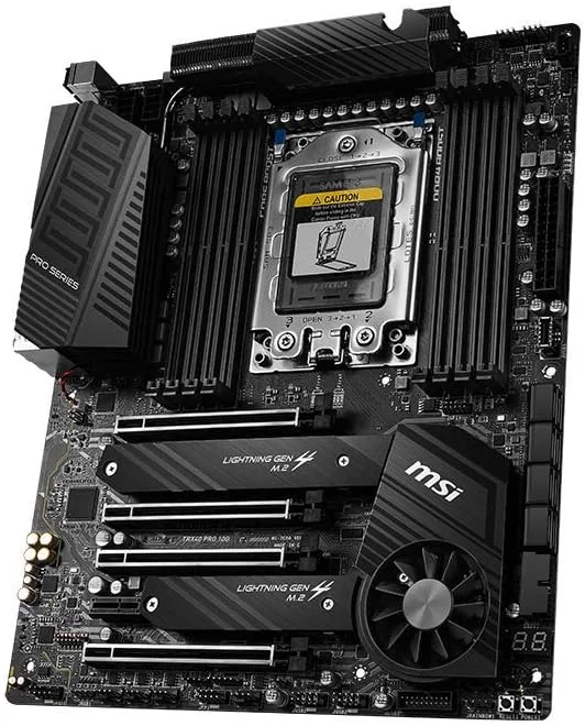 مادربرد MSI TRX40 PRO 10G (AMD sTRX4, PCIe Gen4, M.2, USB3.2 Gen2x2, DDR4, Dual 10G LAN, ATX) مادربرد MSI TRX40 PRO 10G (AMD sTRX4, PCIe Gen4, M.2, USB3.2 Gen2x2, DDR4, Dual 10G LAN, ATX)