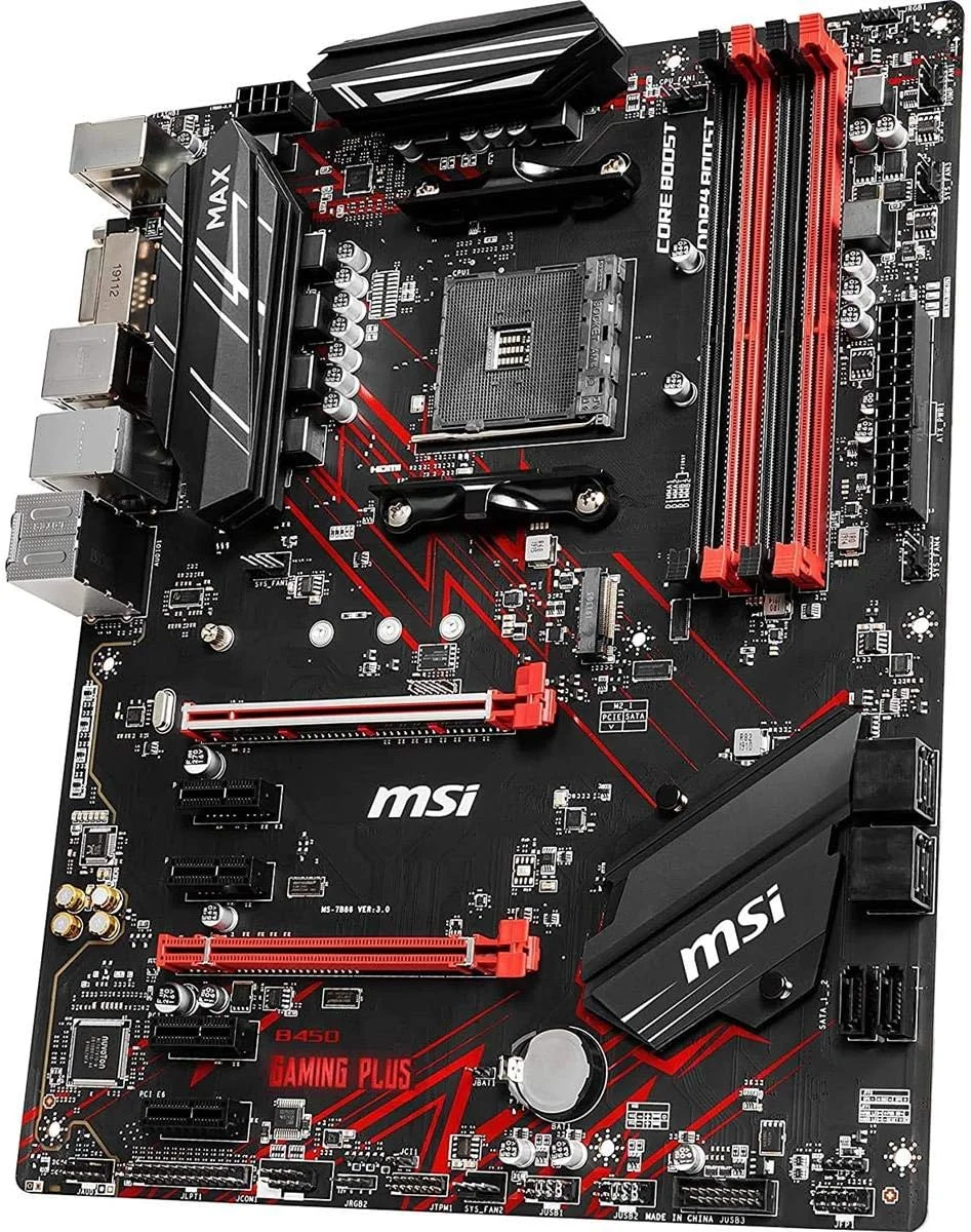مادربرد گیمینگ MSI Performance با پشتیبانی از AMD Ryzen نسل دوم و سوم AM4 M.2 USB 3 DDR4 DVI HDMI Crossfire ATX (B450 GAMING PLUS Max)