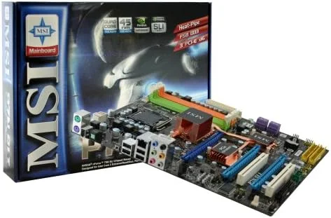 مادربرد MSI P7N SLI-FI Core 2 Extreme/NVIDIA nForce 750i SLI/FSB 1333/4DDR2-1066/GbE/R/A/1394/ATX مادربرد MSI P7N SLI-FI Core 2 Extreme/NVIDIA nForce 750i SLI/FSB 1333/4DDR2-1066/GbE/R/A/1394/ATX