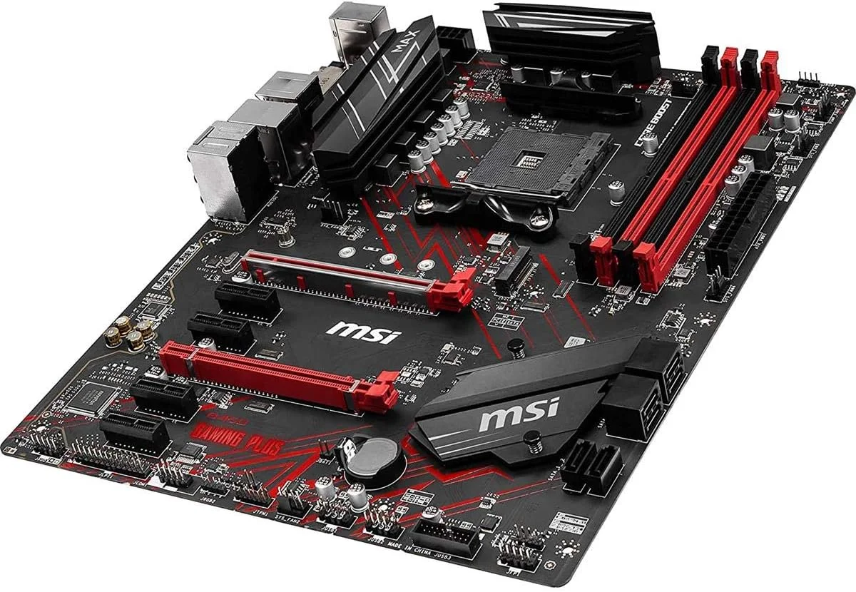 مادربرد گیمینگ MSI Performance با پشتیبانی از AMD Ryzen نسل دوم و سوم AM4 M.2 USB 3 DDR4 DVI HDMI Crossfire ATX (B450 GAMING PLUS Max) مادربرد گیمینگ MSI Performance با پشتیبانی از AMD Ryzen نسل دوم و سوم AM4 M.2 USB 3 DDR4 DVI HDMI Crossfire ATX (B450 GAMING PLUS Max)
