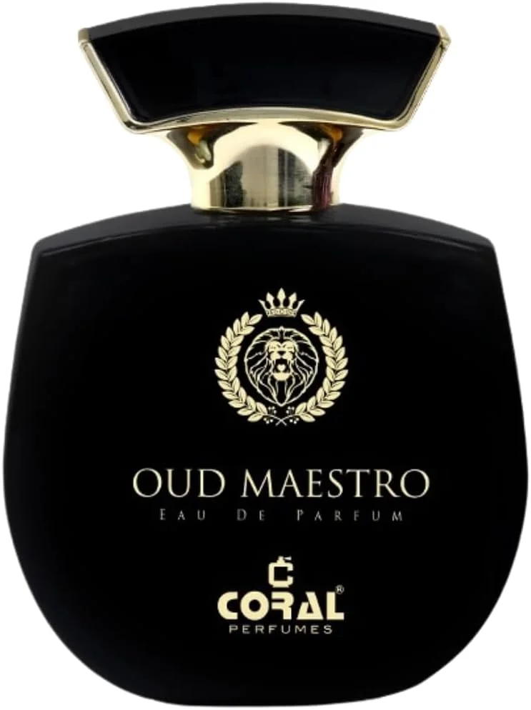 عطر مرجانی عود مایسترو برای آقایان و بانوان - 100 میلی لیتر | ادو پرفیوم | عطر لوکس یونیسکس | رایحه چوبی و ادویه ای ماندگار با عود، وانیل و مشک