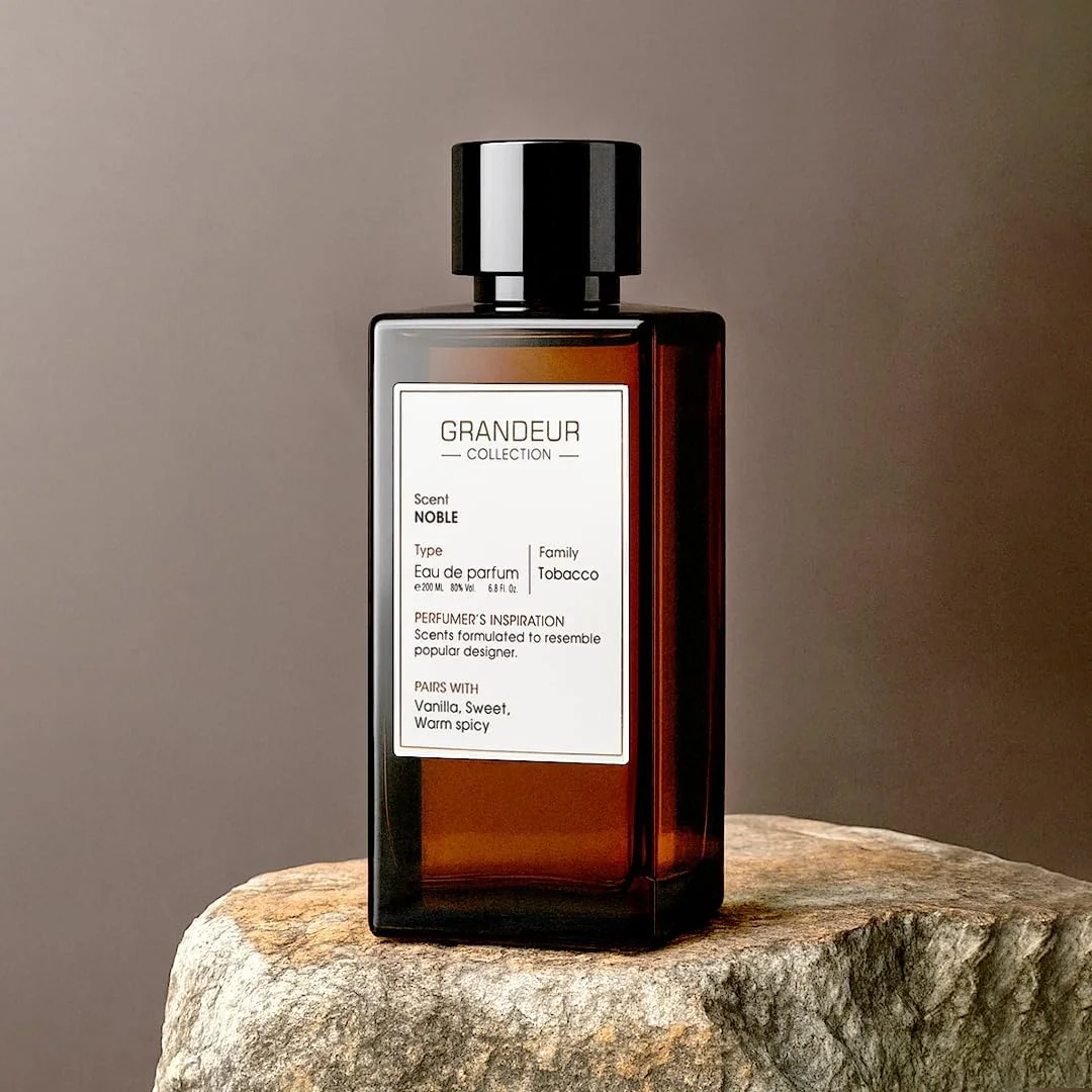 عطر لوکس و مجلل گراندور نوبل 200 میل | ادو پرفیوم ماندگار برای آقایان و بانوان با رایحه های ادویه ای، کهربایی و چوبی | عطر ممتاز یونیسکس