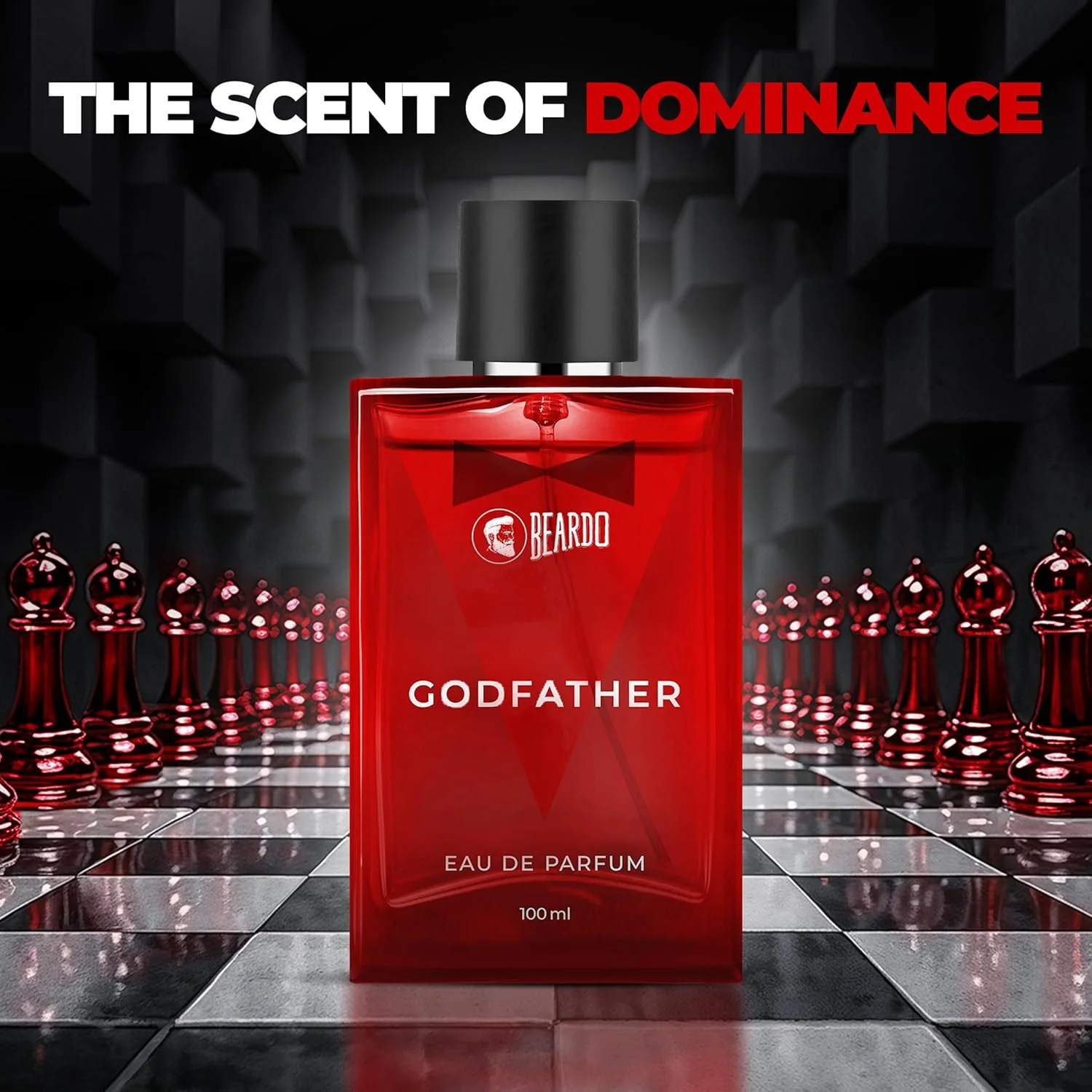 عطر مردانه Beardo Godfather، 100 میلی لیتر | EAU DE PARFUM | رایحه ممتاز، قوی و ماندگار | معطر، چوبی، ادویه ای | مجموعه 2 عددی