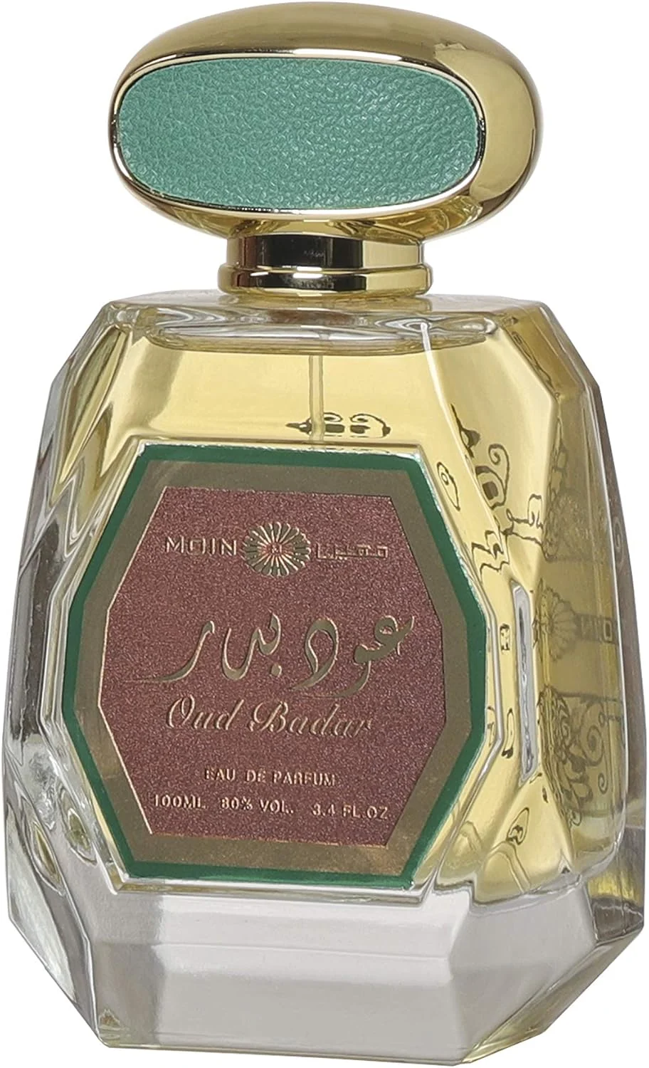 عطر معین عود بدر مردانه و زنانه ۱۰۰ میلی لیتر - رایحه بخور، مشک، روغن گل رز، چوب صندل، عنبر، ادویه ای و نعناع هندی - ماندگاری طولانی برای مناسبت های خاص و استفاده روزانه