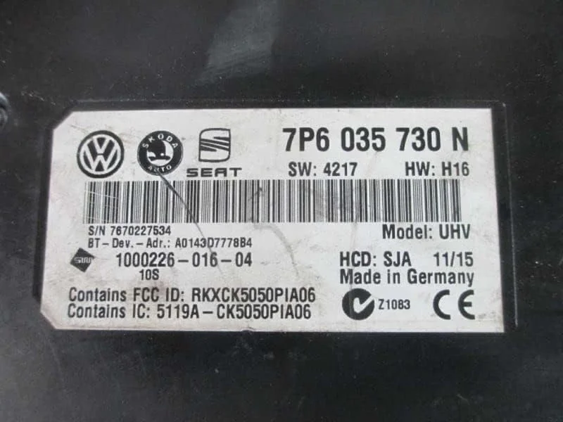 رابط ارتباطی سازگار با تلفن جعبه ای مناسب برای Beetle 14-18 مدل 7P6 035 730 N 7P6035730N