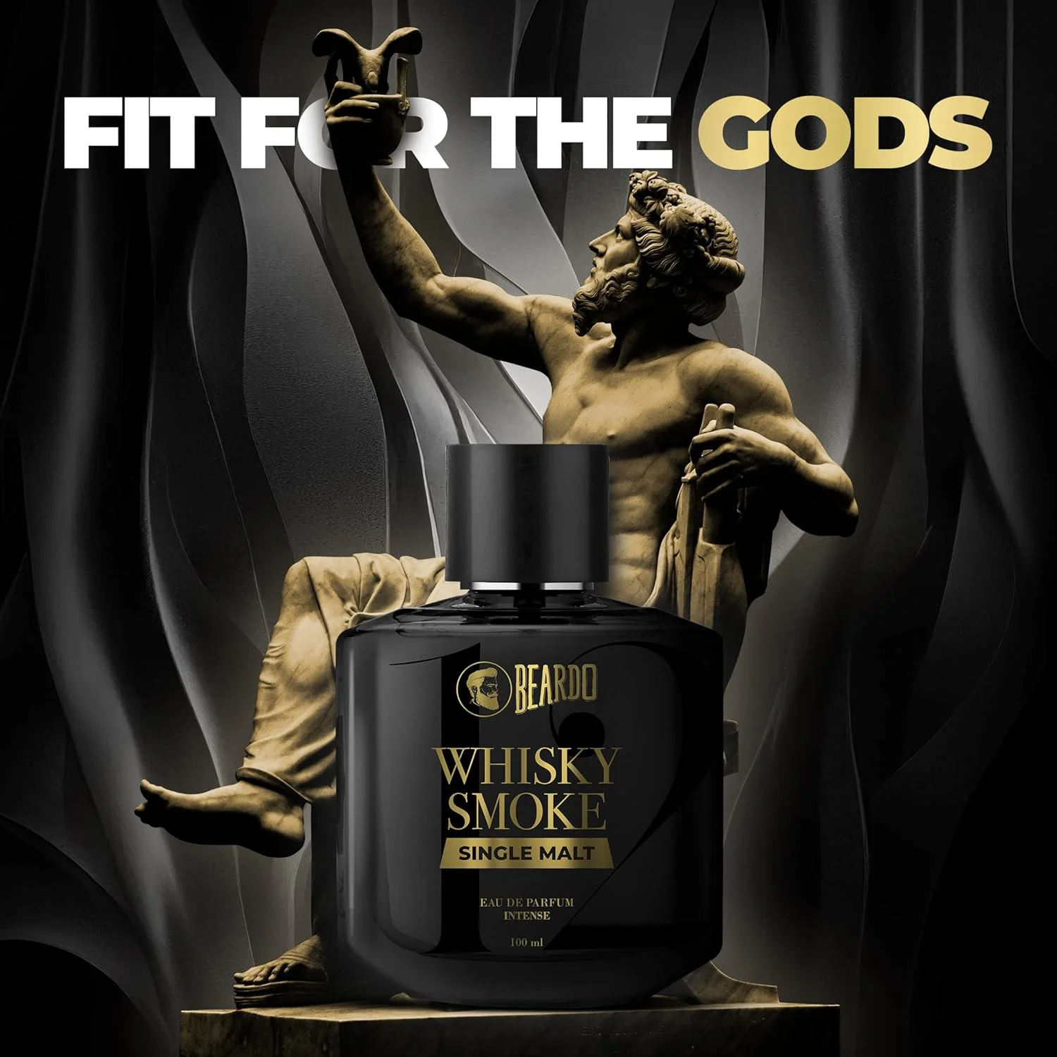 عطر مردانه بیردو مدل SINGLE MALT Whisky Smoke، ۱۰۰ میلی لیتر | ادو پرفیوم قوی و ماندگار | رایحه تند، چوبی - عود - عطر لوکس | هدیه برای آقایان | هدیه برای دوستان | هدیه برای مردان