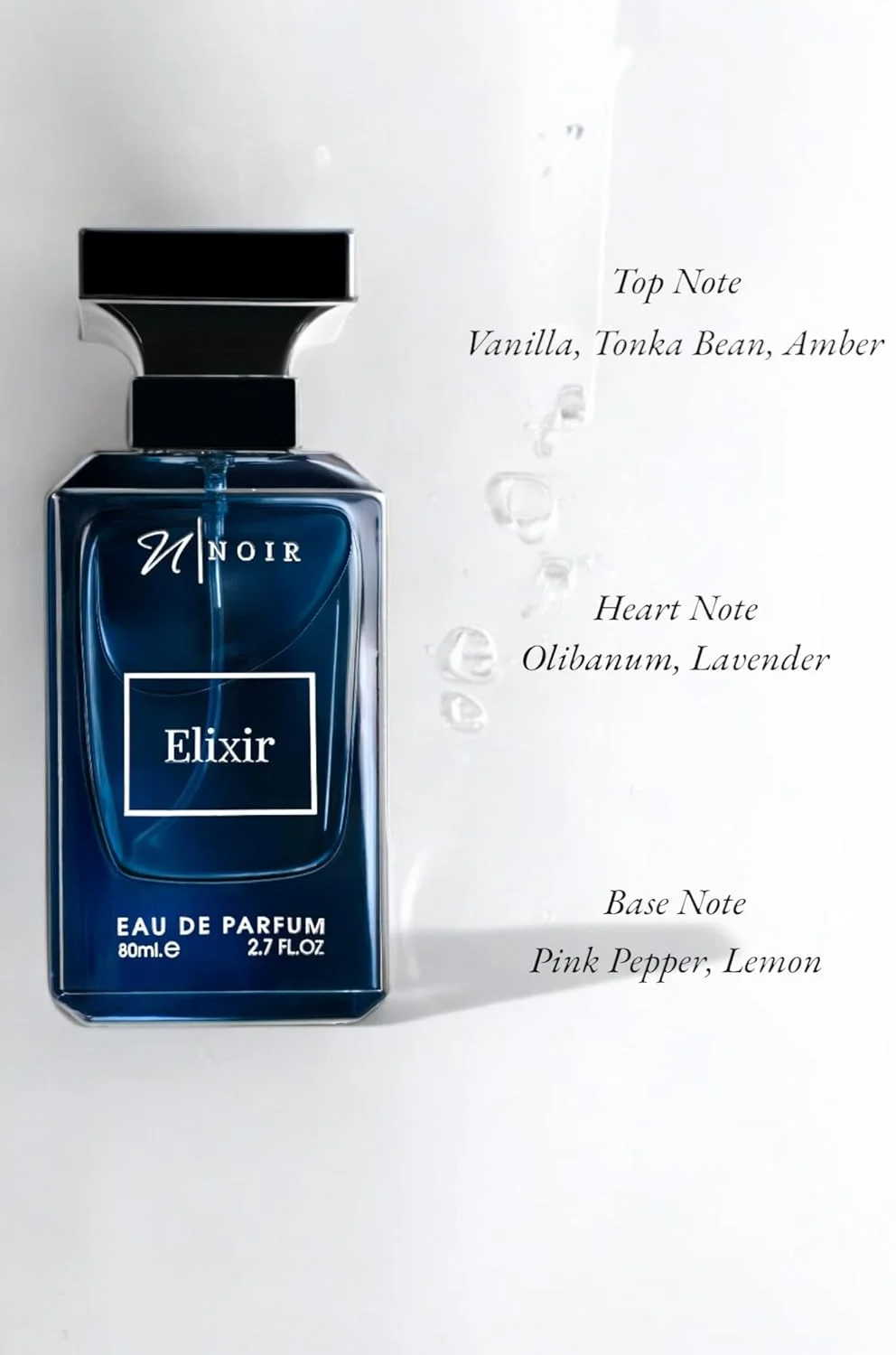 اکسیر - عطر مردانه تند و تازه با رایحه های لیمو، اسطوخودوس و عنبر | ادو پرفیوم ماندگار - 80 میلی لیتر