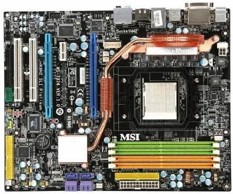 مادربرد MSI K9N2 SLI Platinum SocketAM2+/140W CPU/NVIDIA nForce 750aSLI/4DDR2-1066(AM2+)/NVIDIA Hybrid SLI/GeForce8200/GbE/DVI/R/A/1394/ATX